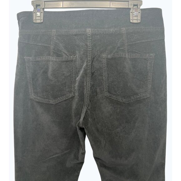 Free People In My Feelings Cropped Slim Black Velvet Flare Pants Size Small - Picture 14 of 14